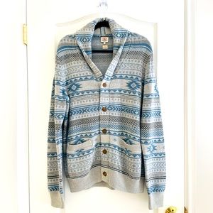 Mens Faherty Cardigan Sweater
